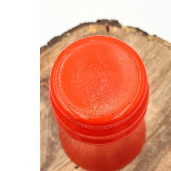 VINTAGE Anchor Hocking Rainbow Tumbler Drinking Glass Orange - Picture 4 of 4